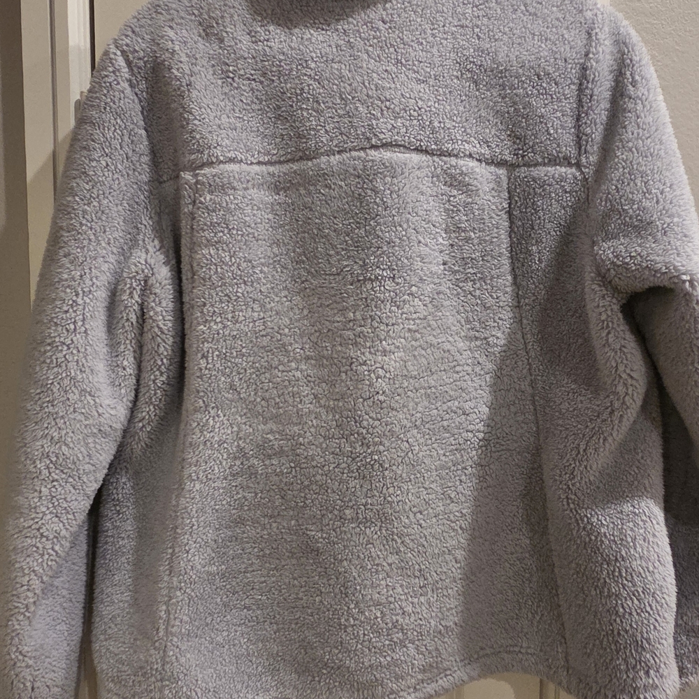 The North Face Light Gray Sherpa Fleece